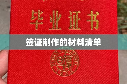 仁寿签证制作的材料清单